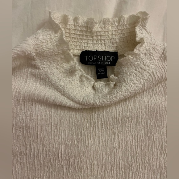 TOPSHOP white sheer crop top - Picture 3 of 3